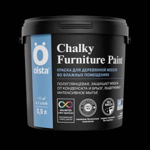 Краска для деревянной мебели Olsta Chalky Furniture Paint база С 0.45 л