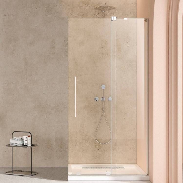 Душевая перегородка Vincea Walk-In (Волк-Ин) VSW-4WSL120CL-R профиль хром, стекло прозрачное, 120x200
