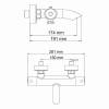 Смеситель для ванны Wasserkraft Berkel 4811 Thermo термостатический, хром фото 4