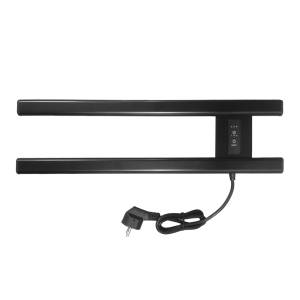 Полотенцесушитель электрический Altasan КаспийПроф правый, скрытый монтаж, черный, 50x15