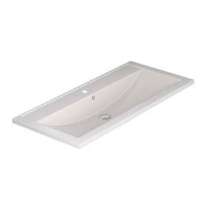 Раковина Uperwood Foster Quartz 291030044 белая матовая, жасмин, 100x45.5