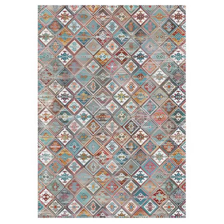 Ковер Mavrika 9366A Tile/Navy 0.8x1.5 м