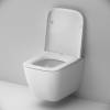 Унитаз подвесной Am.Pm Gem C901901SC Aquaspin, безободковый, сиденье с микролифтом, глянцевый белый фото 7