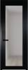 Межкомнатная дверь Profil Doors 1 AGP цвет профиля Черный, стекло безопасное 6 мм матовое 600x2000