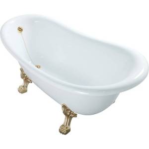 Ванна из искусственного камня Migliore Bella 26918 170x81 золото