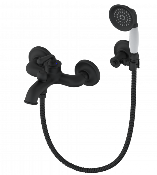 Смеситель для ванны Wonzon & Woghand WW-88639008-MB с душем, черный матовый