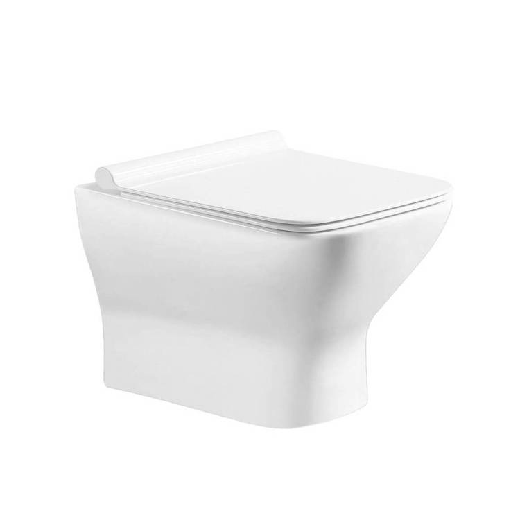 Унитаз подвесной Cerutti Spa Ellero CT10481 безободковый, с крышкой-сиденьем микролифт