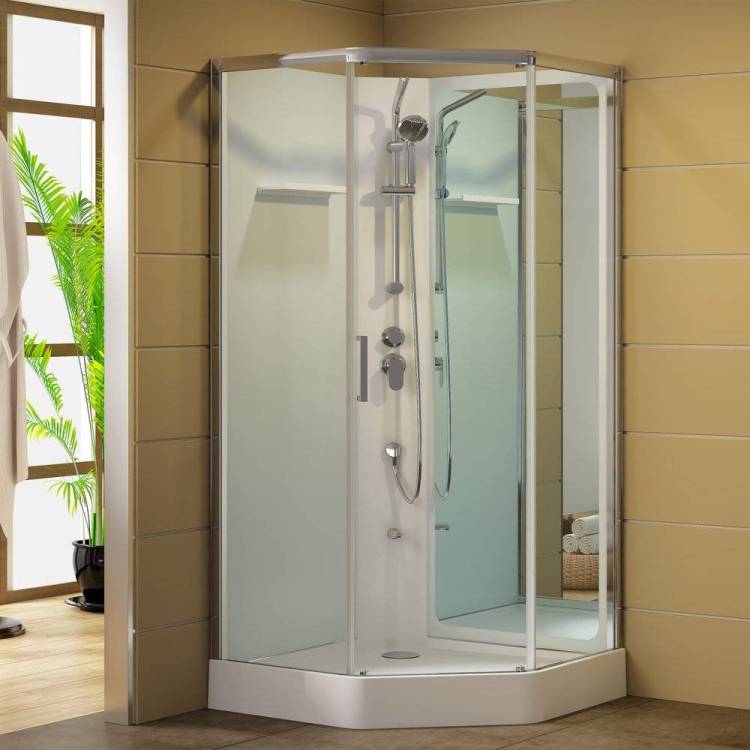 Душевая кабина Aquanet Passion P 2.0 263870 90x90, профиль хром, стекло прозрачное