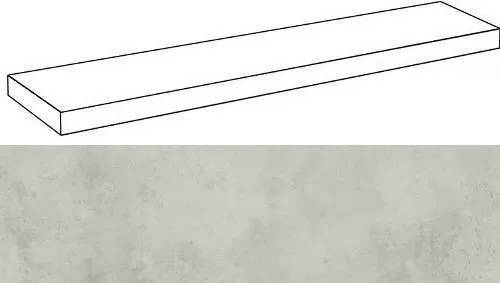 Ступень Italon Миллениум 620070001308 Silver угловая левая 33x160