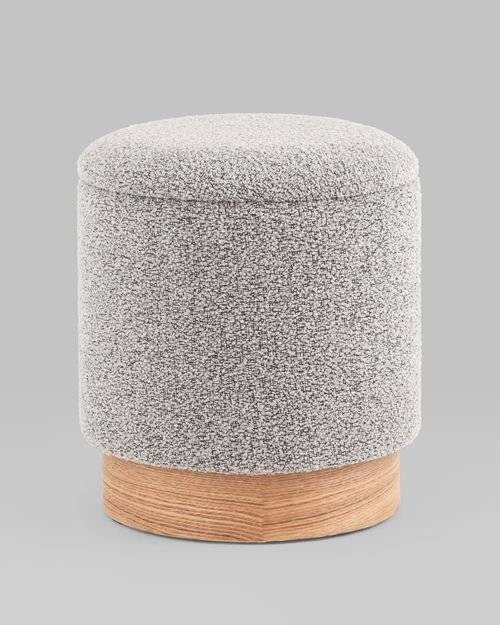 Пуф Stool Group Холли XS 21B810BCB-S BCB-10 букле серый