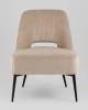 Кресло Stool Group Бостон vd-boston-cl-cream бежевый, велюр рельефный фото 3
