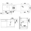 Мойка кухонная Blanco Subline 700-U Level 523545 серый бежевый фото 8