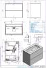 Тумба с раковиной La Fenice Simpla FNC-01-SIM-G-80-2 Grigio Twin серо-зеленая фото 4