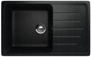 Мойка кухонная Uperwood Simple (Симпл) UPD-302-308 черный, 75x50
