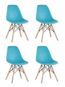 Набор из 4 стульев Stool Group Eames 8056PP BLUE X4