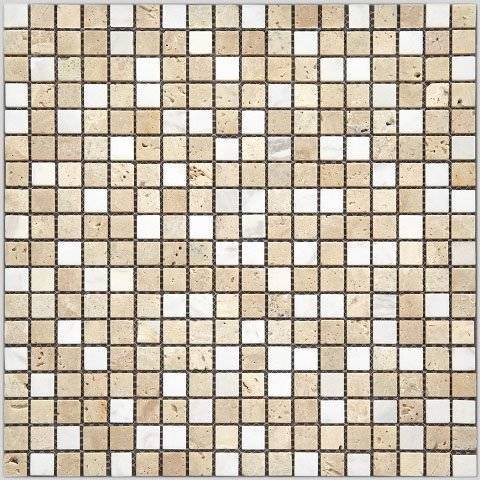 Мозаика Natural I-Tile 4MT-11-15T Мрамор (1.5x1.5) 29.8x29.8