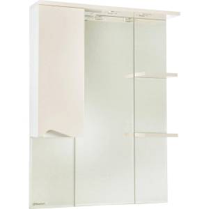 Зеркало Bellezza Эйфория 80 L бежевое, с подсветкой