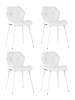 Набор из 4 стульев Stool Group Эдвин AV 407-201-02(P) X4 белый