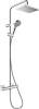 Душевая стойка Hansgrohe Vernis Shape 26319000 Showerpipe 230 1jet Green с термостатом, хром