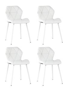 Набор из 4 стульев Stool Group Эдвин AV 407-201-02(P) X4 белый