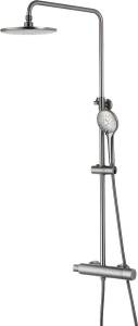 Душевая стойка Lemark Bronx LM3770GM c термостатом, графит
