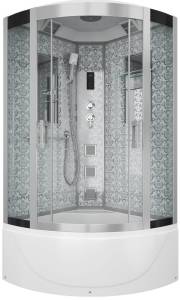 Душевая кабина Niagara Lux 7790W хром, металлик, с высоким поддоном, с сиденьем