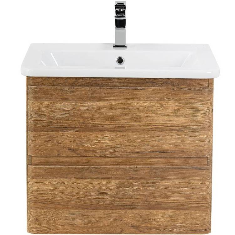 Тумба под раковину Belbagno Albano-Cer ALBANO-CER-600-2C-SO-RR 57x44x50 Rovere Rustico подвесная с двумя выкатными ящиками