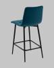 Стул полубарный Stool Group Одди Diamond AV 443PB-Cdoc-9005(PP) синий, велюр фото 6