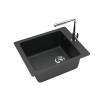 Мойка кухонная Maretti Kitchen MR425-BL черный, 42.5x50 фото 2