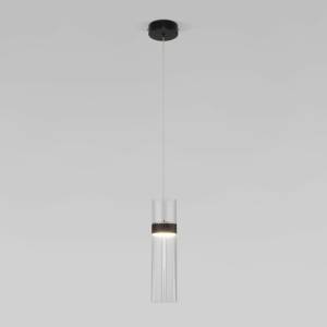 Подвесной светодиодный светильник Eurosvet Lumen 50244/1 Led черный/прозрачный