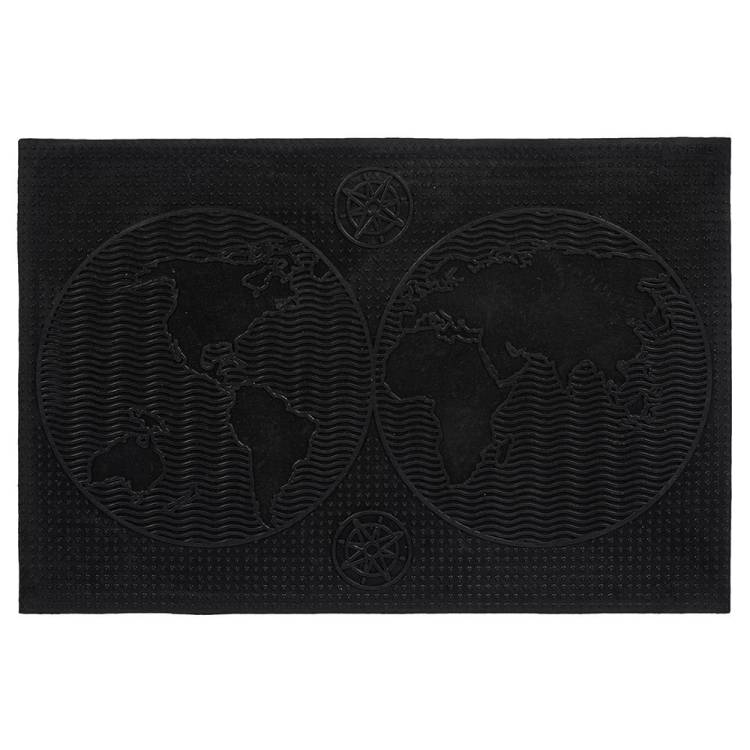 Коврик Vortex 22459 Континенты черный 40x60 см