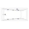 Акриловая ванна Excellent Palace 180x80 "SOFT" (хром) фото 2
