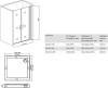Душевая дверь в нишу Good Door Mokka SD-90-C-WE фото 4