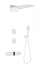 Душевой комплект Wonzon & Woghand WW-D4538-A-MW с термостатом, белый