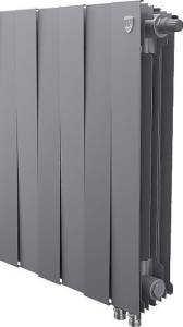 Радиатор биметаллический Royal Thermo Piano Forte 500 VDR silver satin, 6 секций, серебристый