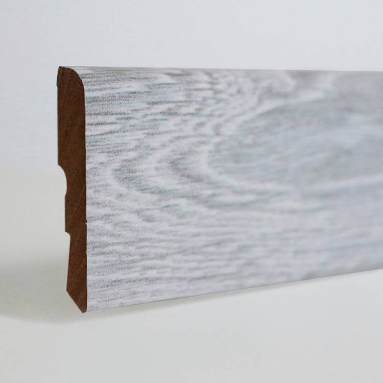 Плинтус Corkstyle Print Castle Oak White 2500x58x17