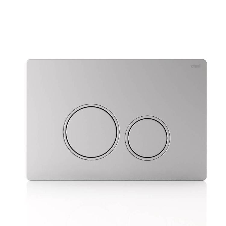 Кнопка смыва Ctesi Round BK0202123 хром матовый
