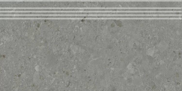 Ступень Kerama Marazzi Чеппо ди Гре DD606120R/GR серый тёмный матовый обрезной 30x60x0.9