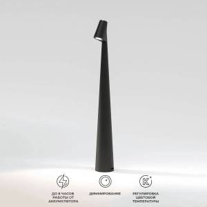 Настольная лампа светодиодная аккумуляторная Elektrostandard Elite TL70250 черный