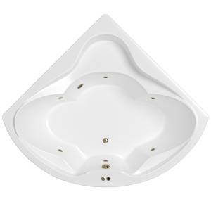 Акриловая ванна WHITECROSS Konsul 150x150 0110.150150.100.SOFT.BR с гидромассажем, 