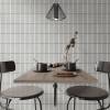 Керамическая плитка Dna Tiles Flash Bars 124413 Graphite Glossy 13x13 фото 7