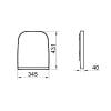 Крышка-сиденье Gural Vit Nova YM00DRP450000 43.1x34.5 фото 2