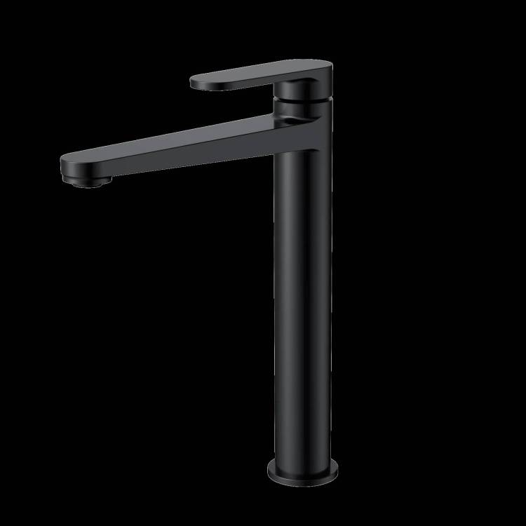 Смеситель для раковины AQUAme Novara AQM6914MB высокий, черный матовый