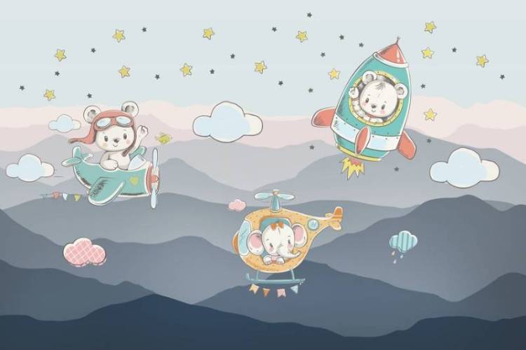 3D Фотообои Artegrafico «Виражи на рассвете» KID-055 канвас