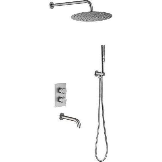 Душевой комплект Allen Brau Priority 5.31014-BN никель брашированный, с внутренней частью