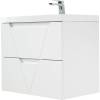 Тумба под раковину Belbagno Vittoria VITTORIA-700-2C-SO-BO-P 70x45x57 Bianco Opaco подвесная с двумя выкатными ящиками фото 3