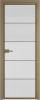 Межкомнатная дверь Profil Doors 5 AX цвет профиля Шампань, стекло безопасное 6 мм мору осветленное 800x2000