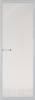 Межкомнатная дверь Profil Doors 1 AGN цвет профиля Вайт, стекло безопасное 4 мм прозрачное 800x2000
