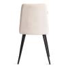 Набор из 2 стульев Tetchair Asti Trend 24877 молочный, черный, велюр фото 4