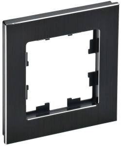 Рамка 1-постовая IEK Brite BR-M12-M-K02 черный